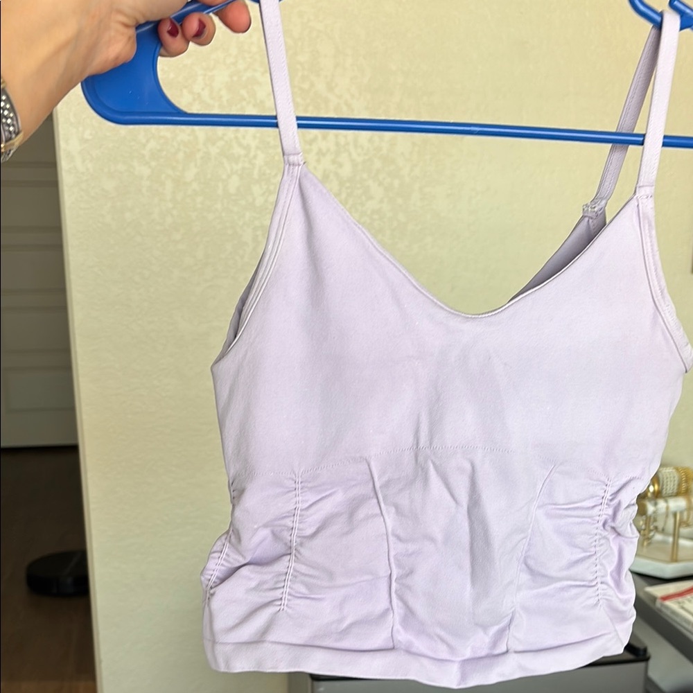Lavender Ruched Camisole Top